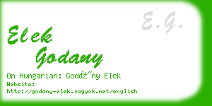 elek godany business card